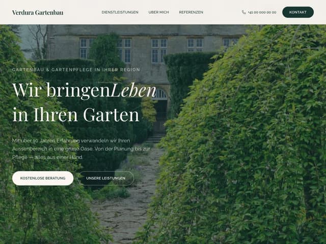 Entwurf «Verdura Gartenbau»